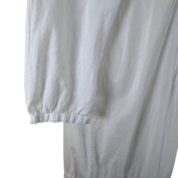 White Zara Cotton 3/4 Sleeve Midi Dress Size XL but fits like Medium - Picture 5 of 11